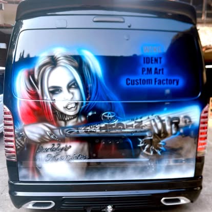 車アートハーレークイーン
